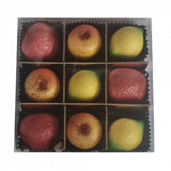 Assorted Marzipan Fruits Gift Box Bysel 225g